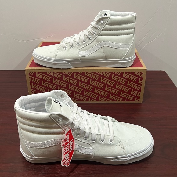 Vans SK8 Hi, True White, VN000D5lW00, White Canvas - Picture 7 of 12